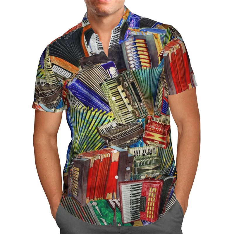 Camisa havaiana praia verão pôr-do-sol pizza tempo 3d impresso camisa masculina harajuku t hip hop camisas casuais 02