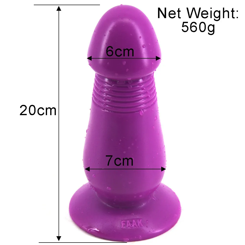 FAAK Anal Dildo Anal Plug Big Huge phalos Mushroom Head Dildo Stopper Large Anal Expansion Sex Toys Vagina G Spot Stimulate