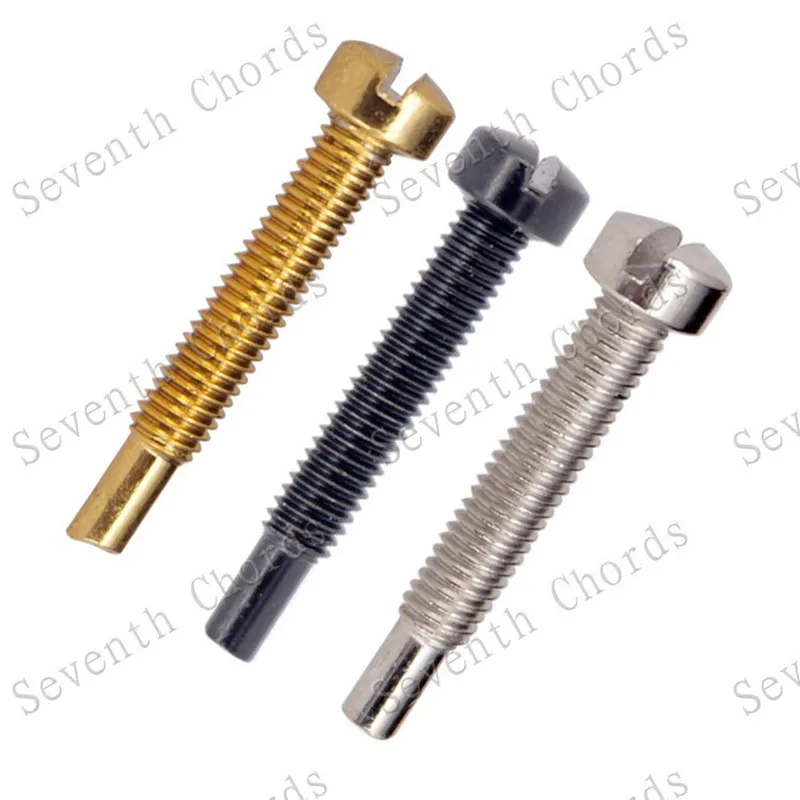 12 Teile/los Polstück Schrauben Für Elektrische Gitarre Humbucker Pickup Abdeckung Gold Und Schwarz Silber Musical Instrument Zubehör – Detail 1