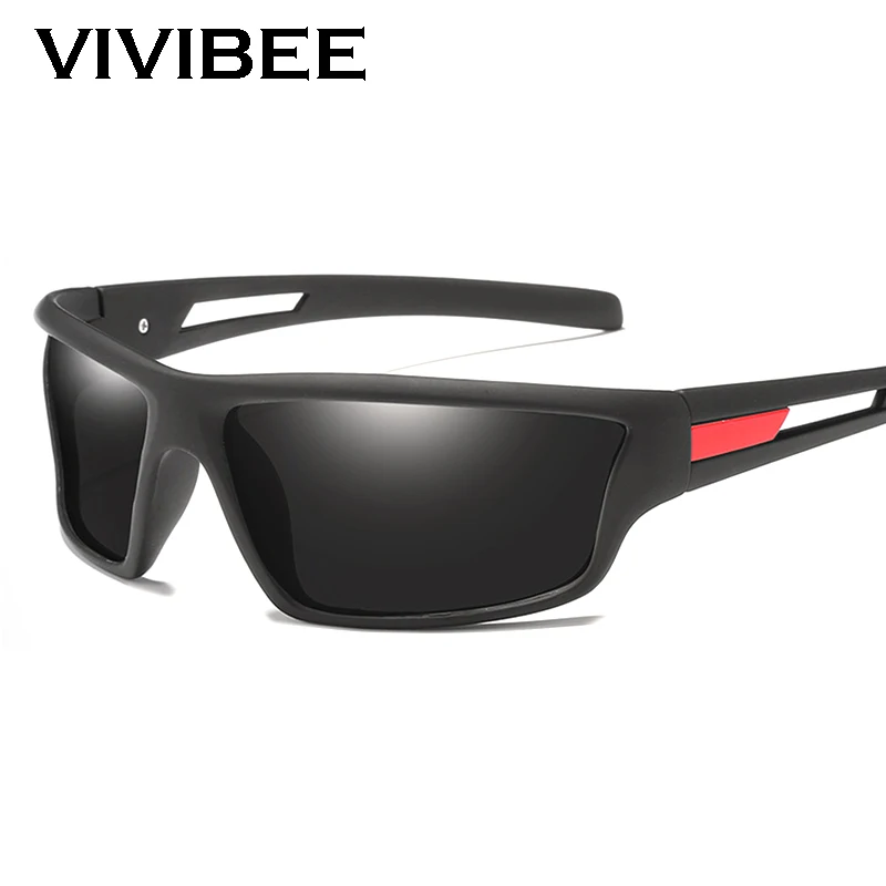 VIVIBEE Sports Red Polarized Sunglasses Men 2025 Trending Cycling Goggles Outdoor Mirror Blue Unisex UV400 Riding Eyewear