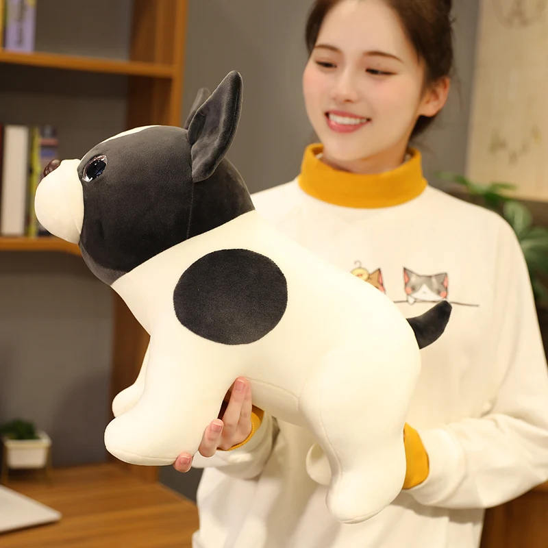 น่ารัก French Bulldog ตุ๊กตาของเล่น Sitting Pose Mascot เงาสุนัขตุ๊กตาตุ๊กตาตุ๊กตาตุ๊กตาเด็กของขวัญ