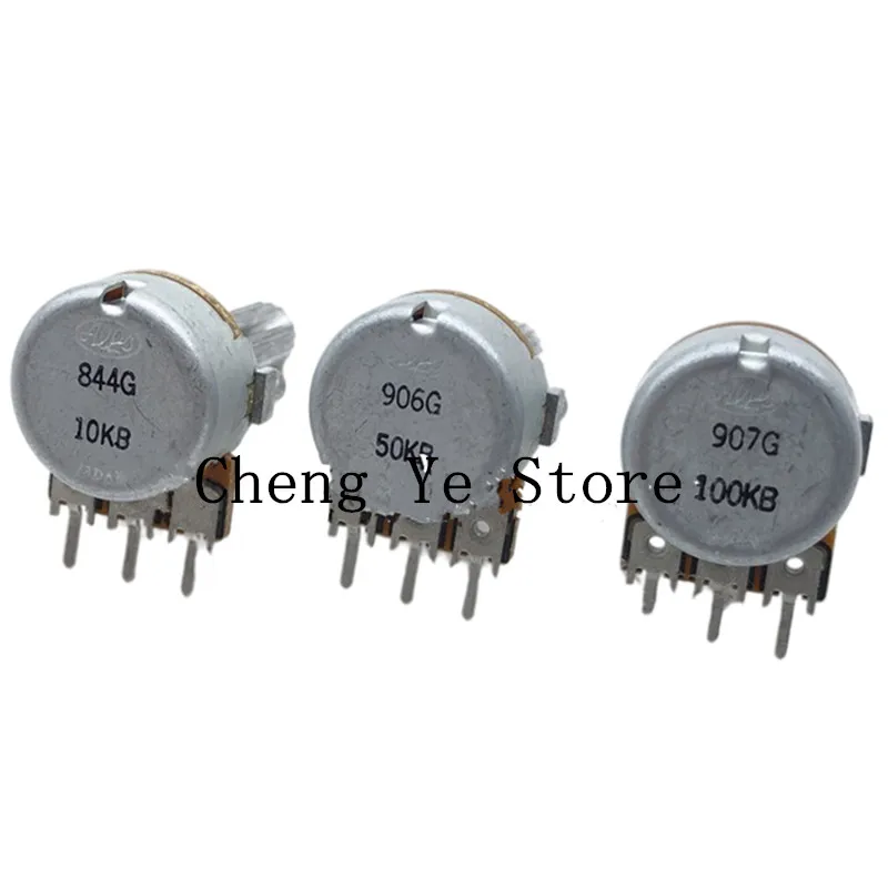 10pcs 100% new Japan ALPS RK16 B10K 50K 100K 20MM  3pin Potentiometer 10KA Audio Volume Control Pot New Original WH148