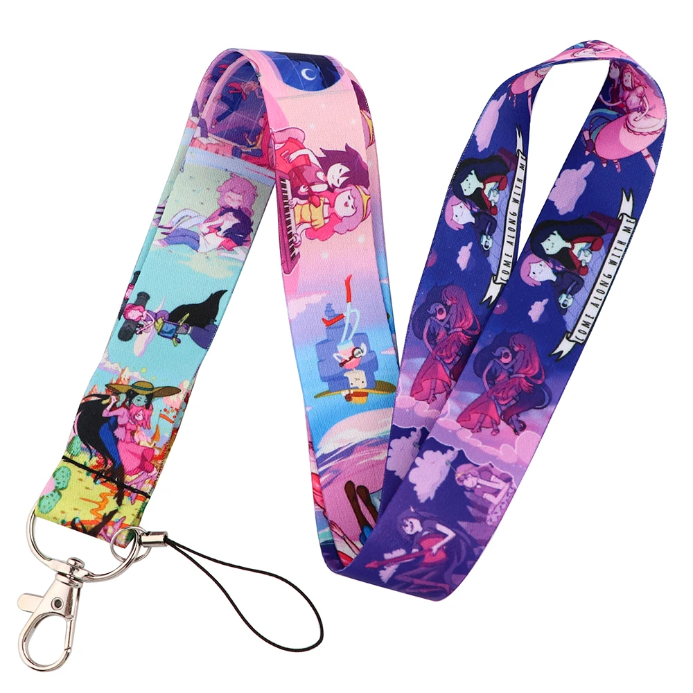 YL1029 New Anime Funny Credit ID Badge Holder Lanyard Keys Ring Bag Student Travel Bank Bus Business Keychain Accessories