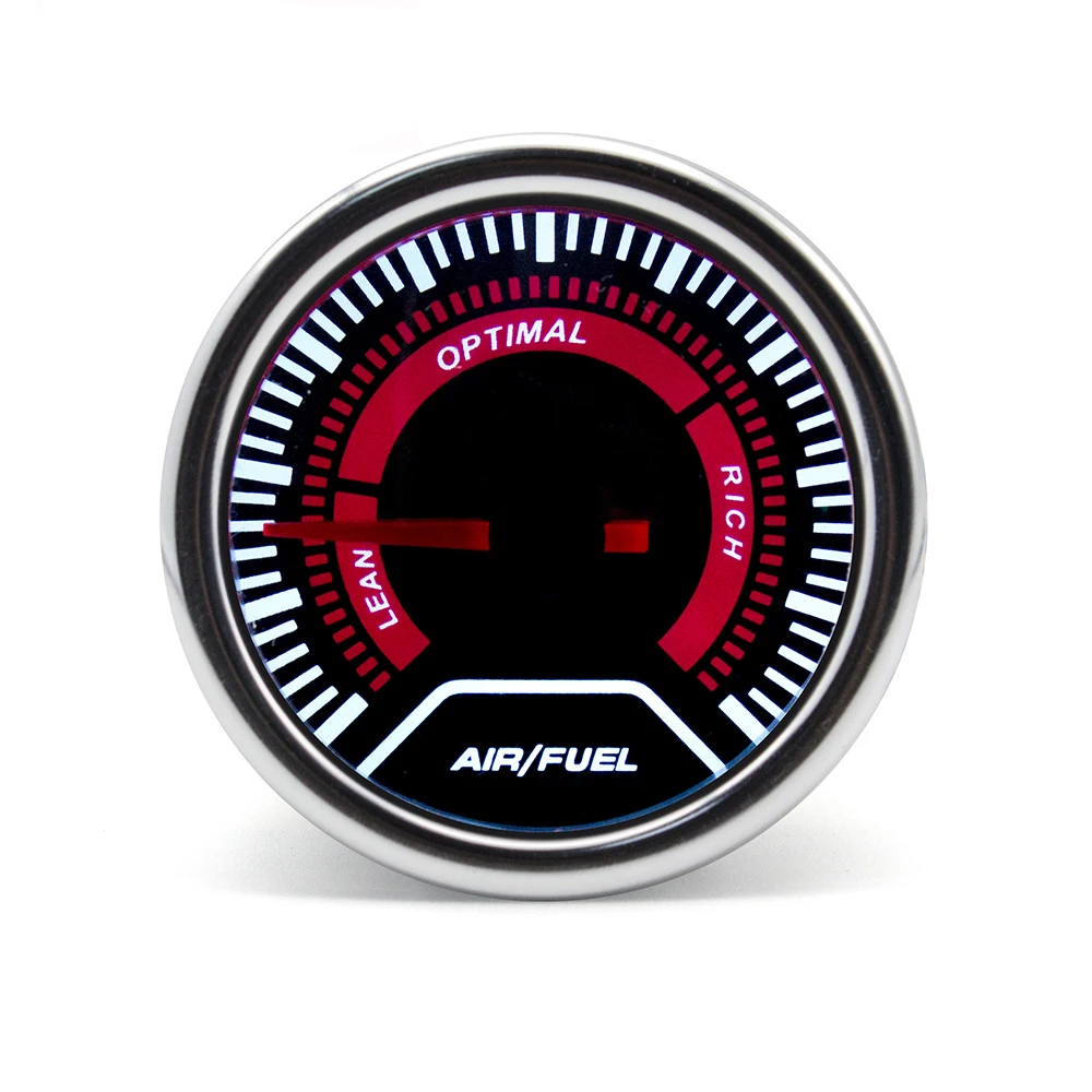 

52mm Car Smoke Tint Lens Air Fuel Ratio Gauge AFR meter Led lighting Car Meter accesorios moto temperature sensor motocicleta