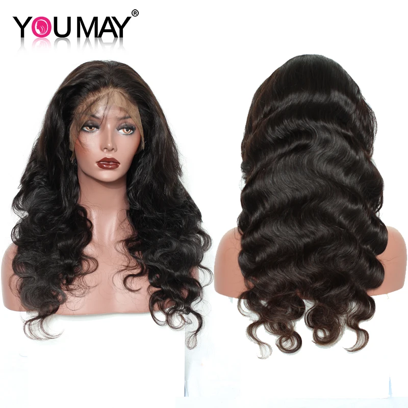 Full Lace Human Hair Wigs Remy Full Lace Wig Pre Plucked With Baby Hair Brazilian Body Wave 150 180 250 Density Remy You May