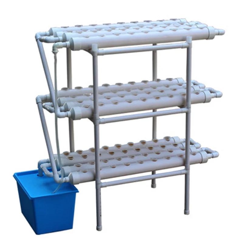 3 Layers 12 Pipes 108 Holes Family Balcony Vegetable PVC Pipe Planting Rack Soilless Cultivation Equipment New Plant Hydroponics