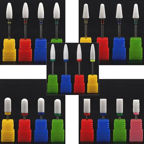 Imagen 2 del producto Broca de cerámica para uñas, cortador de limpieza de cutículas para manicura, removedor de Gel UV, manicura y pedicura, herramienta de Arte de uñas