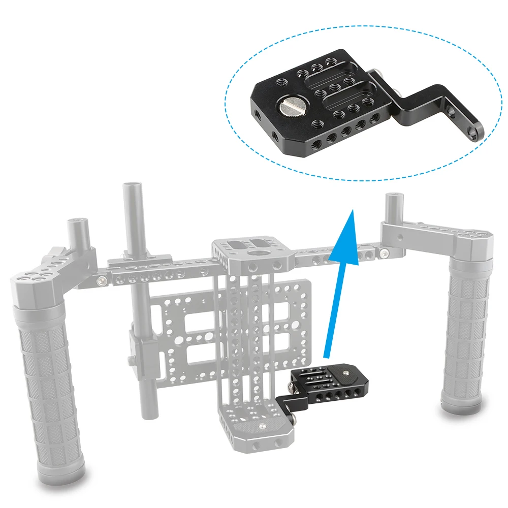 CAMVATE Camera Versatile Connecting Cheese Plate With 1/4\'\'-20 Thread Screw For Wireless Transmission System / Monitor / Light