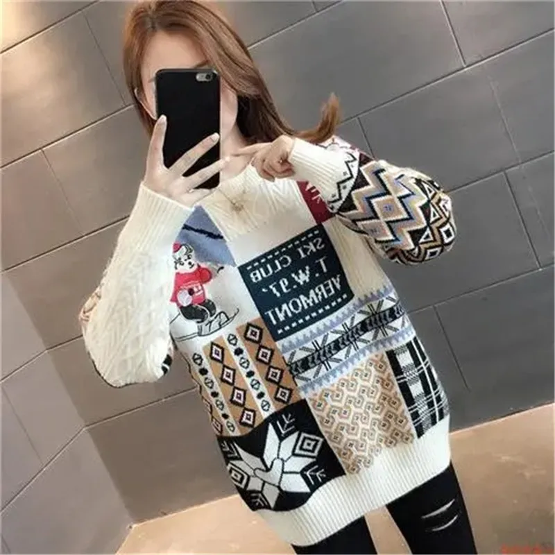 Keep Warm Ladies Hit End Shirt Lazy Wind Oft Sweater Female New In 2021 Explosion Loose Fashion Autumn Winter Outside Wear