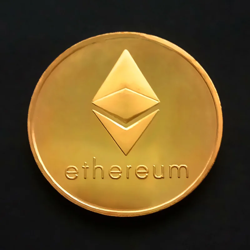 Antique Collection Creative Collectibles Ethereum Non currency Imitation Plated Gift Commemorative coins Souvenir Metal Gold