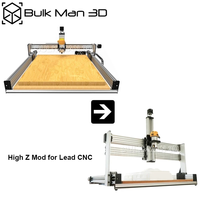 Kit de modificación de altura de eje Z mejorado para máquina CNC de plomo, paquete de Mod High Z, plomo CNC