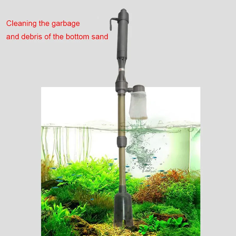 Fish Tank Siphon Water Change Aquarium Cleaning Tools Filter Water Changer Pump Sand Hose Tube Battery Powered Gravel Cleaner