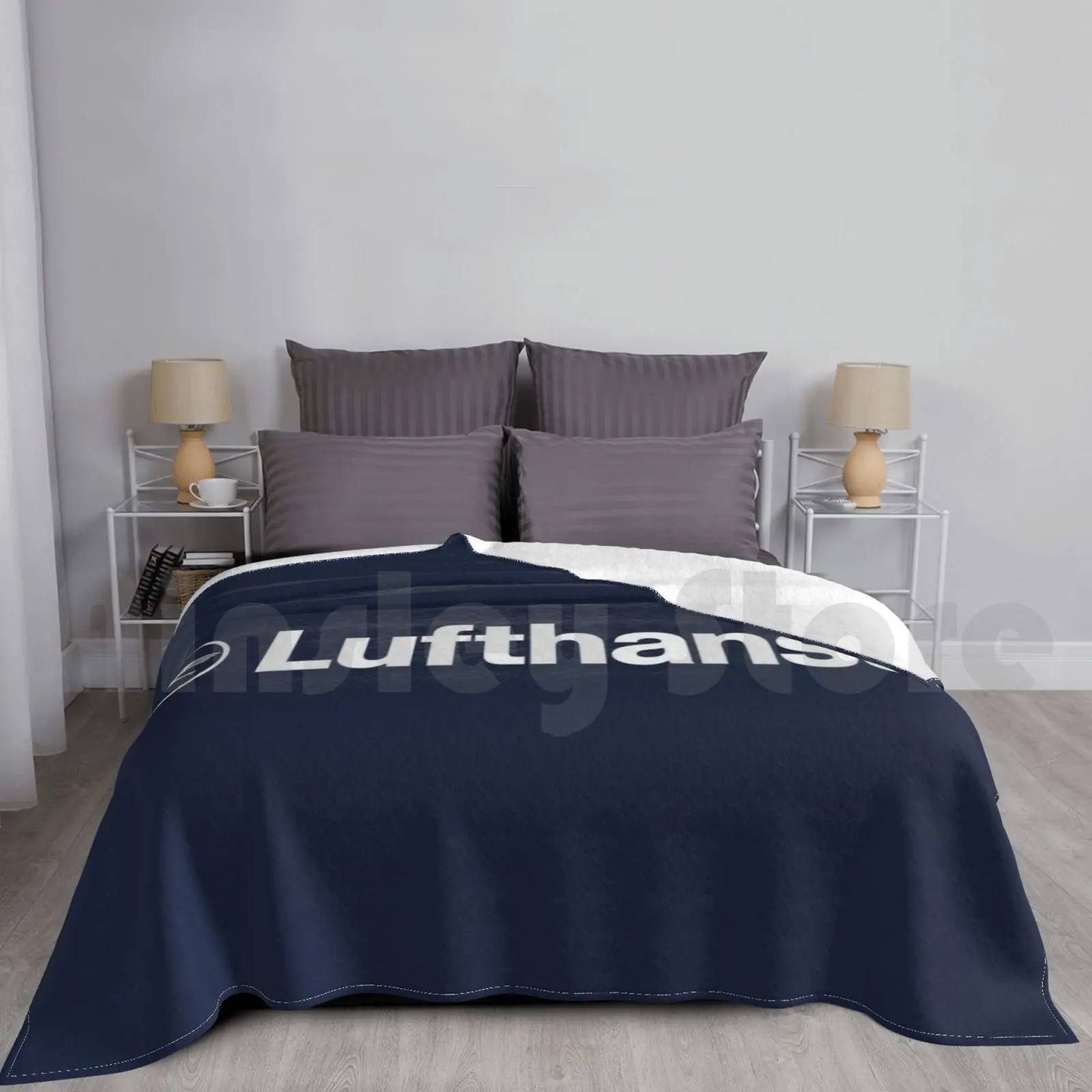 Lufthansa Blanket Fashion Custom Lufthansa Aviation Jet Plane Pilot Captain Stripes Airways Boeing Airbus