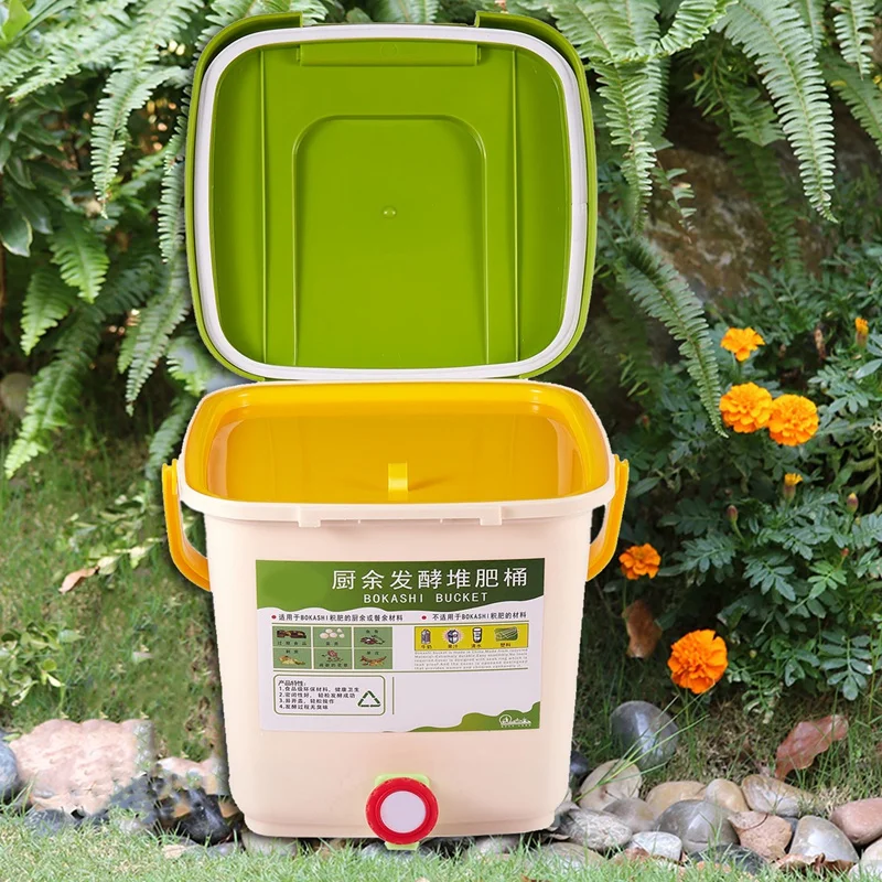 Imagem -05 - Composter Aerada Compost Bin pp Orgânica Lata de Lixo Caseiro Balde de Cozinha Garden Food Waste Bins 12l