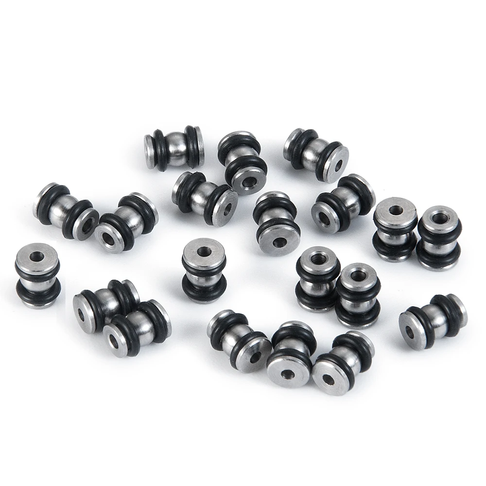 AXSPEED Metal Steering Link Rod Ball Joint Head End Set for Axial SCX24 Deadbolt C10 Wrangler Gladiator Bronco 1/24 RC Car Truck
