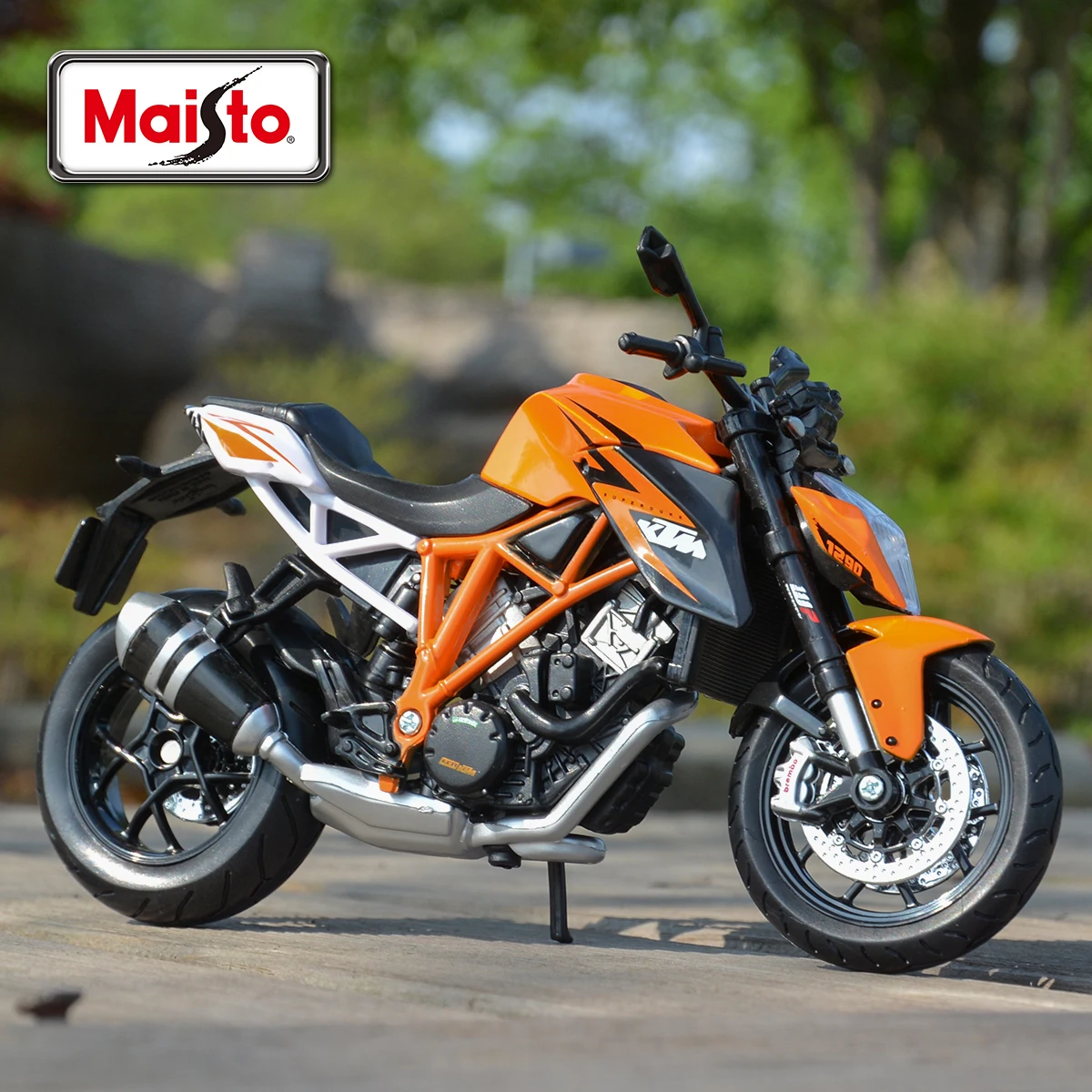 Maiisto Super Duke R Orange veículos fundidos, Hobbies colecionáveis, brinquedos modelo de motocicleta, KTM 1290, 1:12