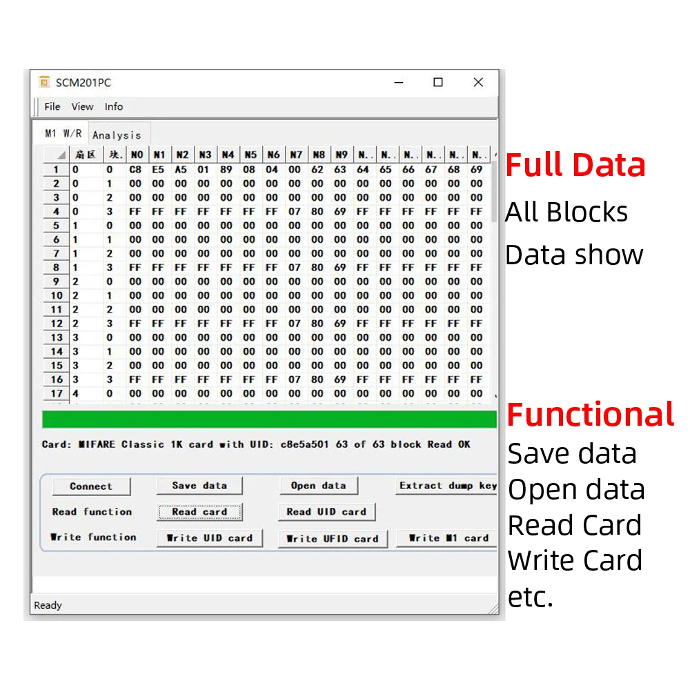 RFID Card Reader Copier Duplicator Key fob NFC Smart Card Reader Writer 13.56MHz Encrypted Programmer uid keyfobs