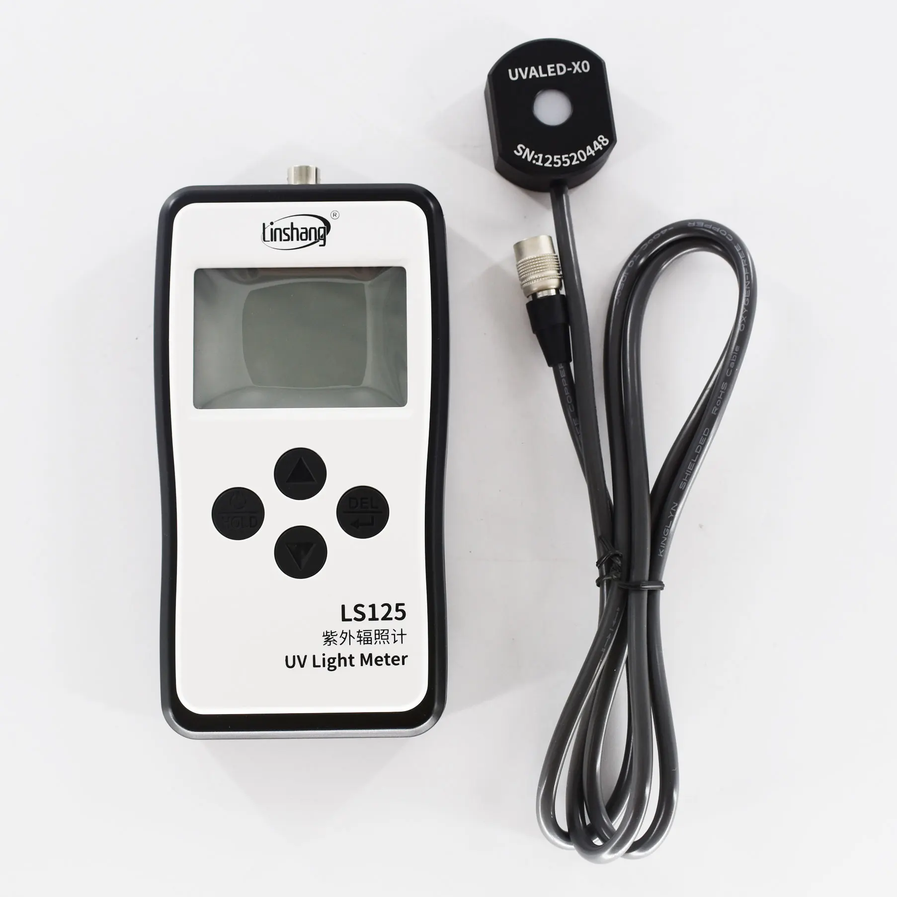 LS125 with UVALED probe ultraviolet intensity meter test power energy of 395nm UV LED of curing machine