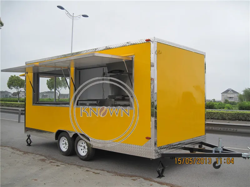 Restauration rapide personnalisé grande remorque de nourriture mobile chariot de nourriture mobile camion de restauration rapide