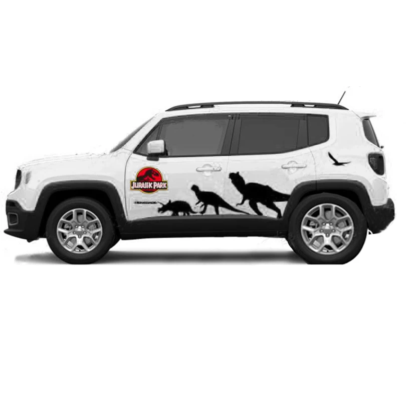 

Креативные наклейки с изображением динозавра в парке Юрского периода, наклейка на тело, графическая виниловая пленка для Jeep Renegade 2014, 2015, 2016, 2017, 2018, 2019, 2020