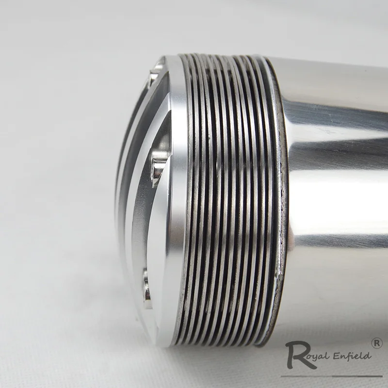 Universal 38-45mm Motorcycle Muffler Exhaust Retro Vertical Back Pressure Case GY6 CBR CBR125 CBR250