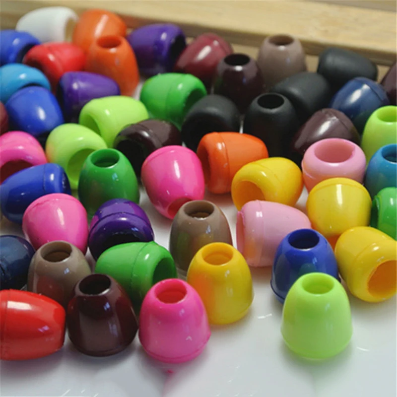 30Pcs Height 13mm hole 5mm /7.5mm Bell Stopper With Cord Ends Lock Stopper Plastic Toggle Clip for Paracord Clothes Accessories