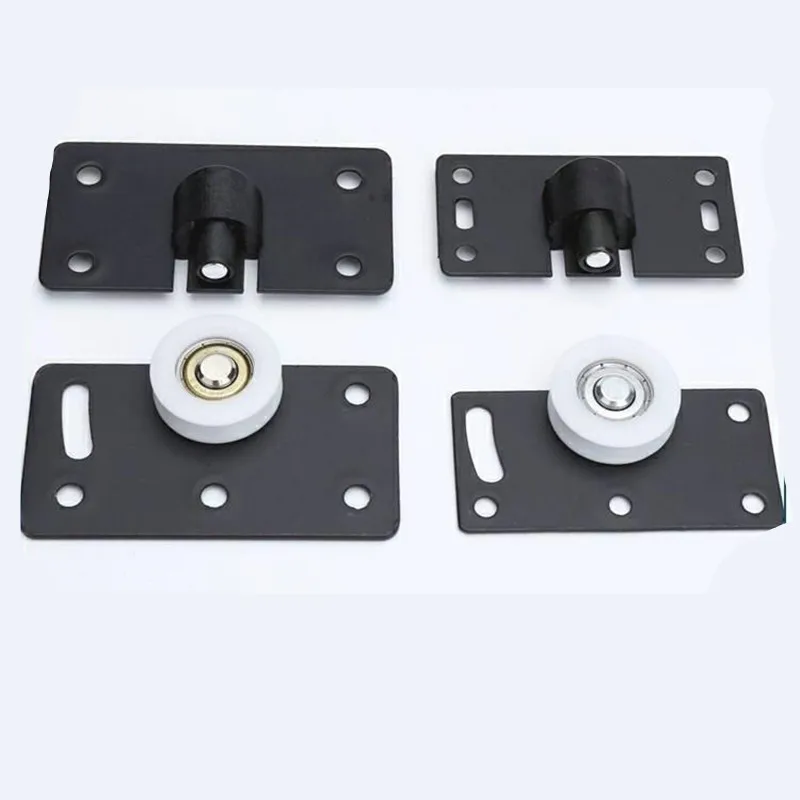 1set Sliding Door Wheels Rollers Pulleys Runners for Cupboard Wardrobe Cabinet Smoothly Mute Nylon Wheels wardrobe door roller