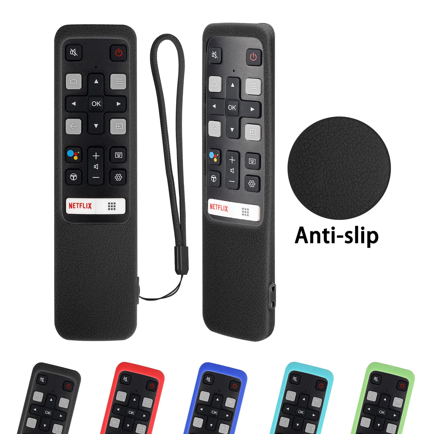 Etui z pilotem RC802V FNR1 nadające się do TCL Android 4K Smart TV 49 p30fs 65 p8s 55 c715 49 s6800 43 s434 etui ochronne