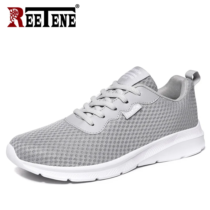 REETENE 2020 New Summer Sneakers For Men Breathable Mesh Men Casual Shoes Fashion Men'S Summer Shoes Light Shoes Men 39-48