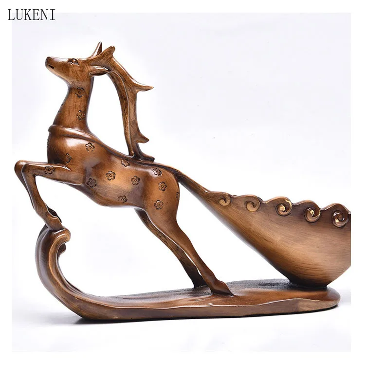 

Creative Home Furnishing Sika Deer Wine Rack Modern European Wine Rack Living Room Wine Cabinet Decoration Deer Gift Decoration