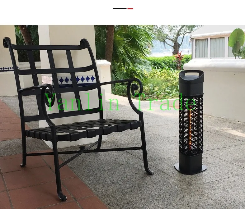 1200w potência aquecedor elétrico do pátio ao ar livre aquecedor elétrico ip55 à prova dip55 água sob a mesa lâmpada de aquecimento halogênio quente jardim ar quente