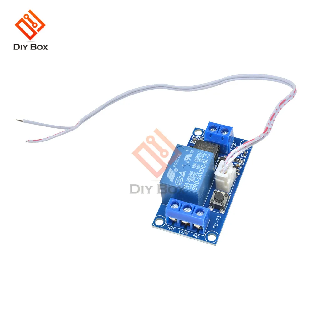 DC 5V 12V 24V 1-Channel Latching Relay Module with Touch Bistable Switch MCU Control One Channel Relay