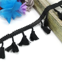 2 yards Lace Trim Sewing Ribbon Tassel Fringe Cotton Ethnic Latin Dress Stage Garment Curtain Decorative Diy #RL