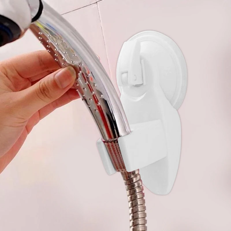 

Bathroom Strong Attachable Shower Head Holder Movable Bracket Powerful Suction Seat Chuck Cup