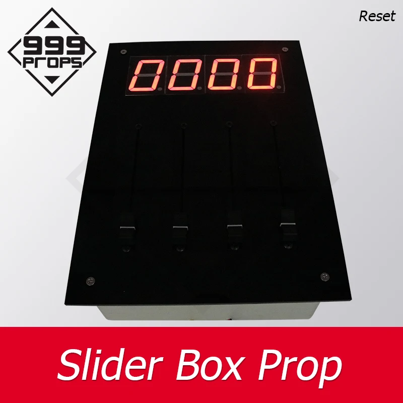 Escape game props Slider Box real life escape room props adjust all 4 sliders to right place to unlock show password digits