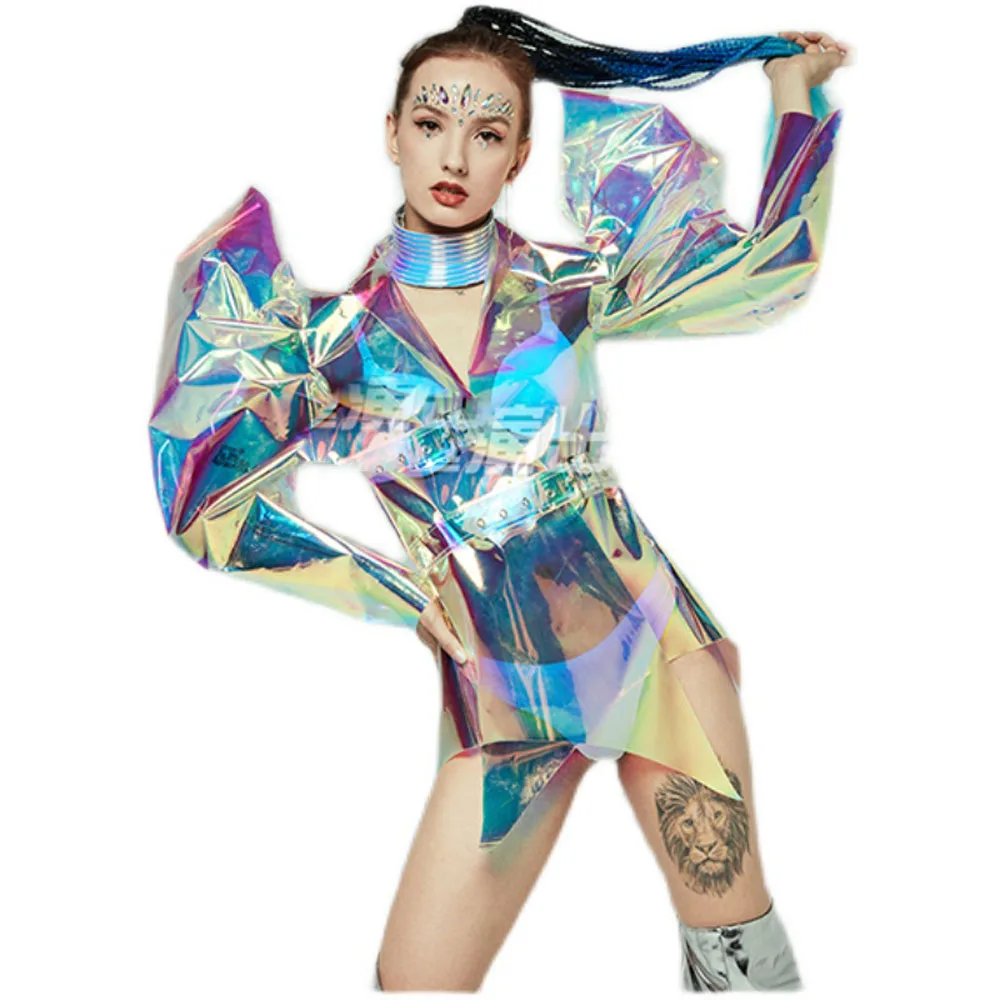 Laser Future Show nighclub Party colorful gogo costumes alternative cool ds dancer singer costume bar outfit