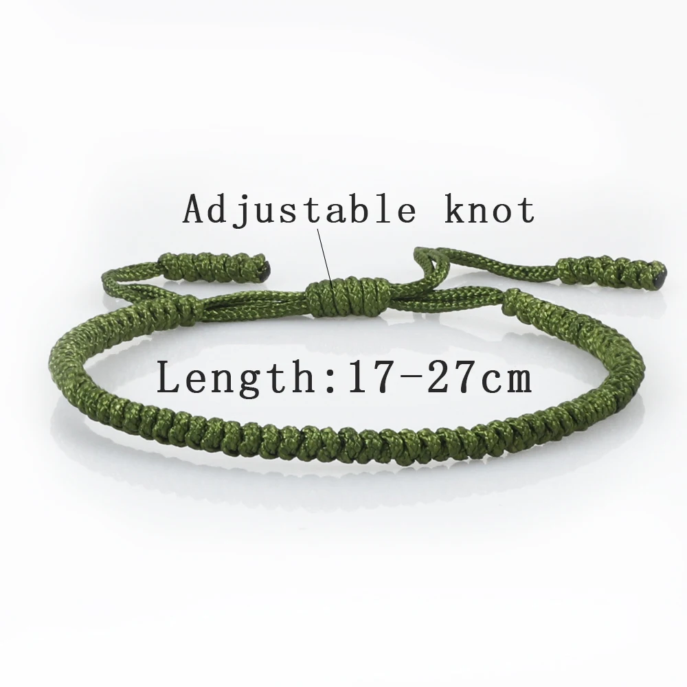 Intrecciato I Braccialetti Delle Donne Degli Uomini Fatti A Mano Tessuto Blu Scuro Verde Braccialetto di Corda Yoga Braccialetti Best Amico Dei Monili Paio di Regali Unisex