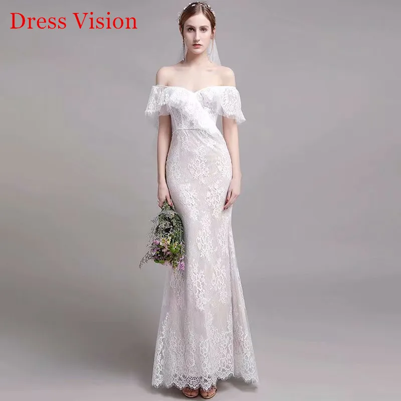 Wedding Dress For Wedding Party платья  Bride Gown Vestido De Novia Robe De Mariage  Lace Ruffled  Mermaid  Bridal 2021