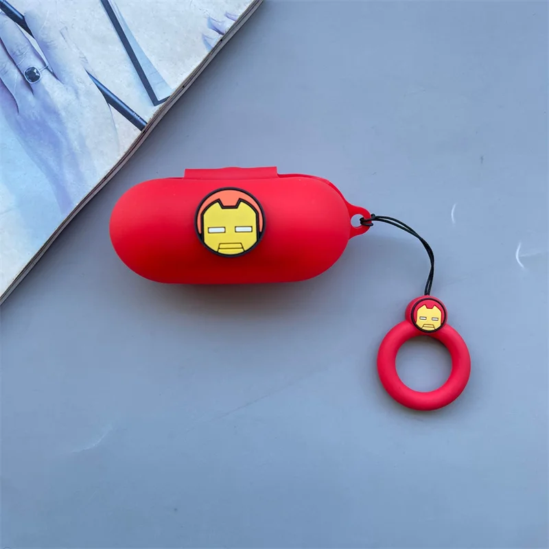 جراب هاتف أذن كارتوني أعجوبة لسوني ، غطاء واقي سماعة رأس بلوتوث سيليكون ناعم مع حبل