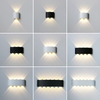 LED Wall Lamp Waterproof Outdoor Wall Light Porch/Garden/Bedroom Indoor Modern Nordic Sconce Luminaire 2/4/6/8/10/12W AC85-265V