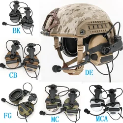 TAC SKY COMTA Tactische Headset COMTA II Helm Mount Ruisonderdrukking Pickup Schieten Headset PTT Adapter Walkie-Talkie Headset