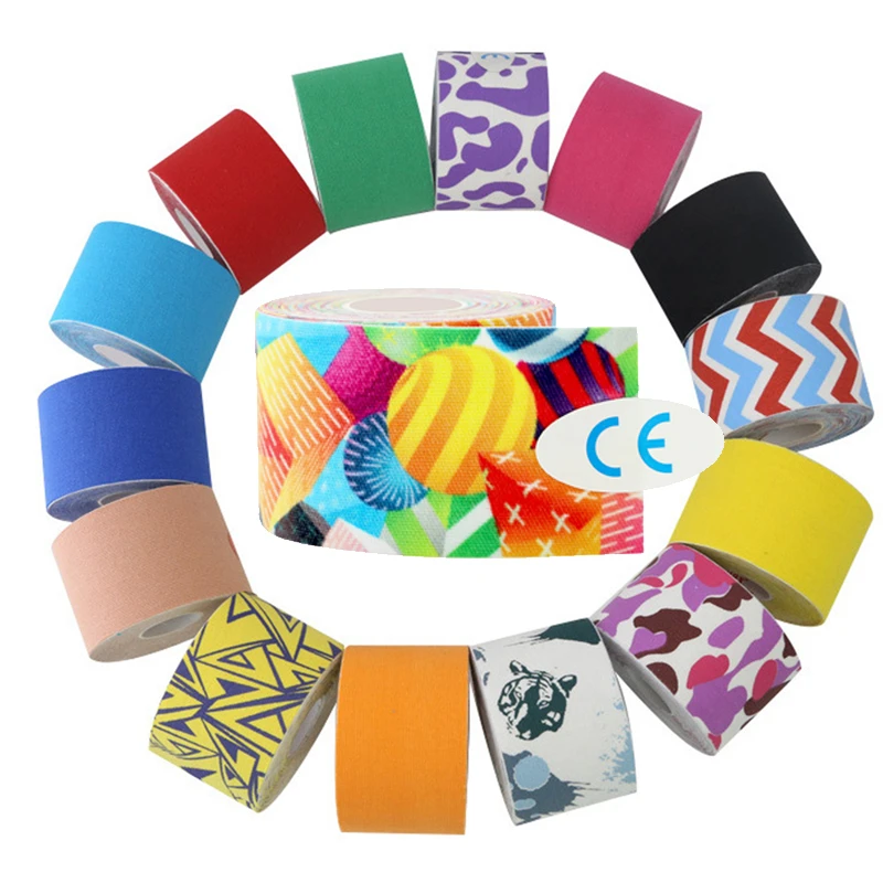 Camouflage Elastic Bandage Tape Muscle Medical Sport Fitness Tape Precut Waterproof Athletic Kinesiology Sport Band Knee 5Cm 5M