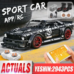 MOULD KING 13108 Motor Car Series 20102 Compatible MOC-16915 Mustang Hoonicorn With Motor Function Car Toys Building Blocks