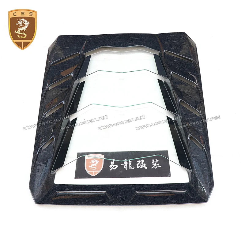 M Style Hood Carbon Fiber Compatible For Huracan LP610 LP580 Racing Rear Carbon Transparent Engine Cover