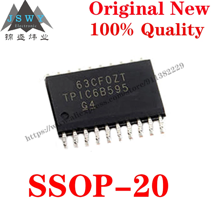 

10~100 PCS TPIC6B595DWR SSOP-20 B595 Semiconductor Logic IC Counter Shift Register IC Chip with for module arduino Free Shipping