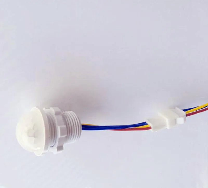 4-6m zakres pomiarowy czujnik ruchu na podczerwień pir przełącznik AC 100-240V 220V automatyczne wrażliwe podczerwieni przełączniki dla LED lampa biały