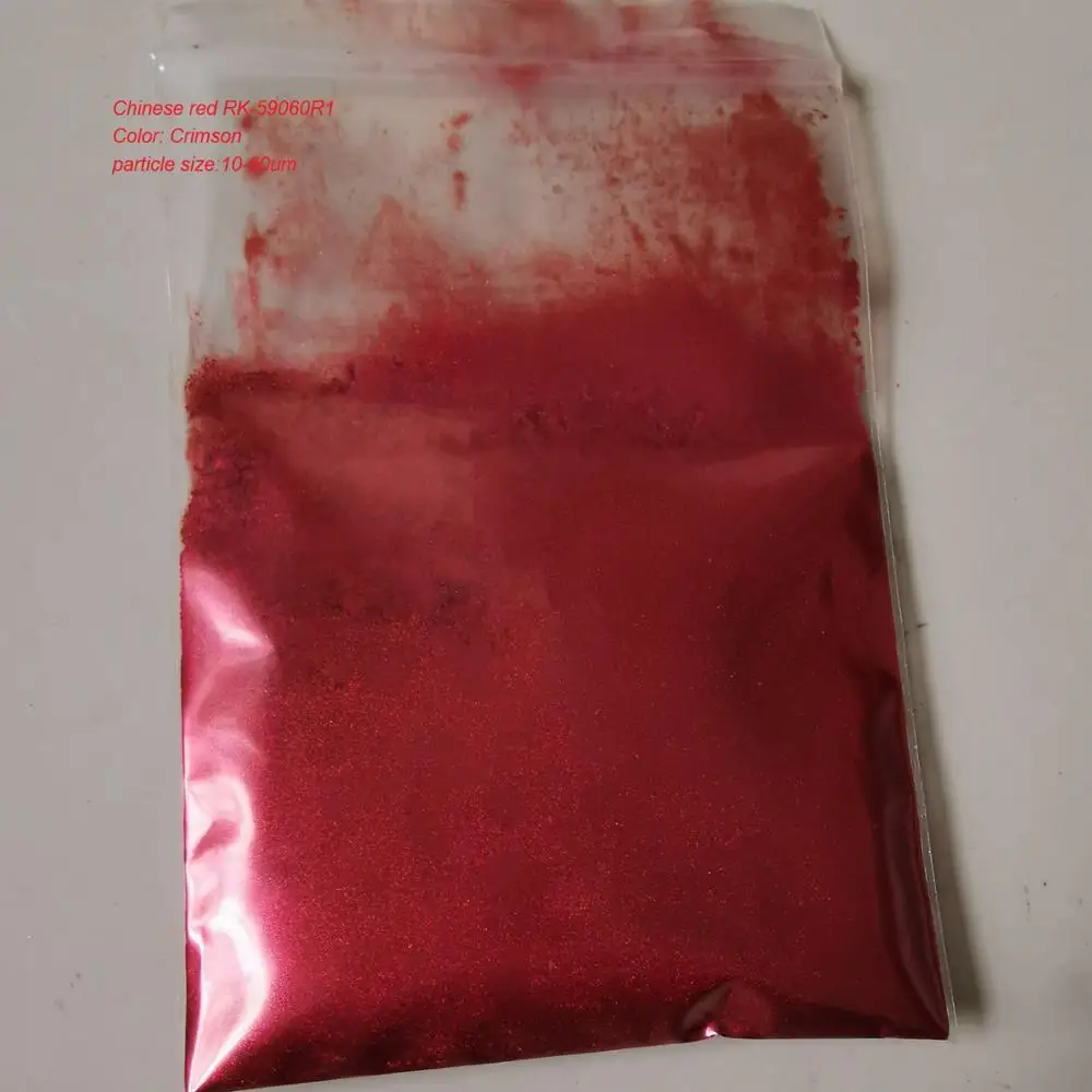 Chinese red crimson pearl effect pigment powder paint for auto paints, cosmetics, plastics