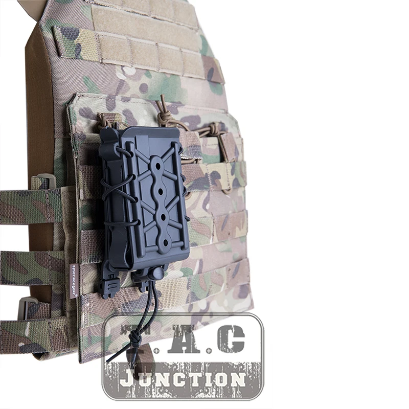 Tático 5.56 7.62 bolsa de revista dura para caça tiro airsoft molle compartimento titular portador 6 cores opcionais