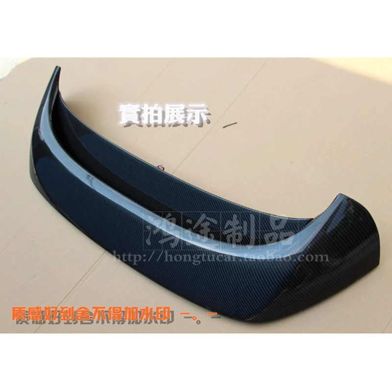 FOR Mazda 3 Hatchback Real Carbon Fiber CAR Spoiler Wing Car Rear Window Rear LIP Middle Tail FIN Accessories Mazda3 2011-2015