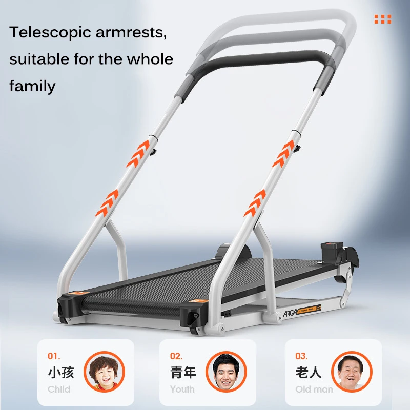 Folding Ultra-quiet Slimming Walking Machine, Mechanical Treadmill, Household Indoor Small Treadmill, No Need to Plug in